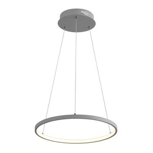 JONATHAN Y Brice Modern Contemporary Metal Round Dimmable Integrated LED Pendant - 1 of 4