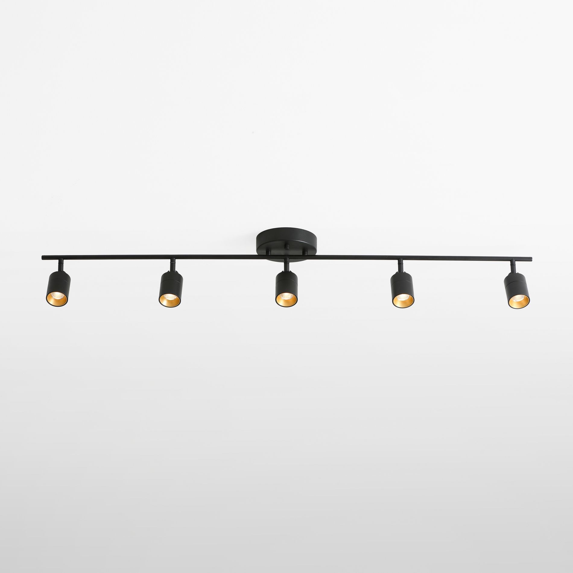 VidaLite Shura 5-Head LED Track Light Black
