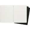 Moleskine Cahier Journal, Soft Cover, XL (7.5 in. x 9.5 in.) Ruled/Lined, Black, 120 Pages (Set of 3) - 2 of 3
