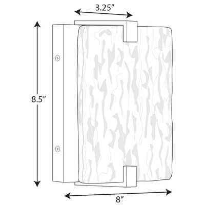 Earthy Glow Brushed Nickel LED Wall Sconce with Stone Dust Shade