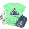 Simply Sage Market Women's Mardi Gras Mask Stacked Short Sleeve Garment Dyed Tee - 3 of 4