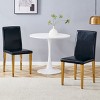Dining Chair Set Of 2,PU Dining Chairs With Metal Legs,Simple Armless Chairs,Dining Chairs For Dining Room,Living Room-Cuddlewood - 3 of 4