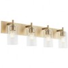 Quorum Lighting Fallstaff 4 - Light Vanity in  Aged Brass - 2 of 4