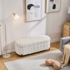 Aortzio 49.21"W Upholstered Storage Bench - 2 of 4