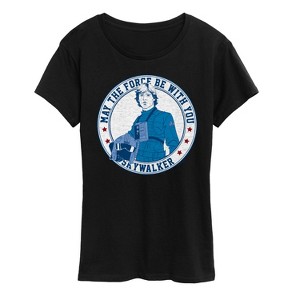 Women's - Star Wars - Luke Sykwalker Americana Short Sleeve Graphic T-Shirt - 1 of 4