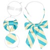 Elerevyo Women's Stylish Adjustable Elastic Band Pre-tied Stripes Bow Ties - 3 of 4