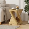 KWPZQEB Square Side Table, Outdoor Side Table with Hollow Design, Weather Resistant End Table for Patio Yard Balcony Garden Bedside - 2 of 4