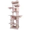 Whisen 6-Level Cat Tree & Tower with Removable Cushions, Sisal Scratching Posts, Hideaways, and Hammocks - 3 of 4