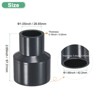 Unique Bargains Water Line Straight UPVC Reducer Pipe Fitting Reducing Coupling Connector Black - 3 of 4