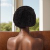 Unique Bargains Women's Straight Short Hair Wig Real Human Hair 3in Black 1 Pc - 3 of 4