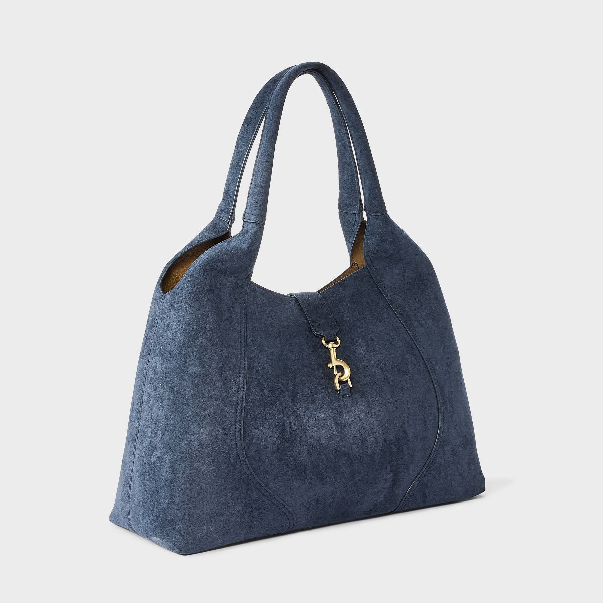 Faux Suede Shoulder Tote Bag - A New Day™ - thumbnail 3