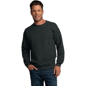 Fruit of the Loom Mens Eversoft Fleece Extended Sizes Crewneck Sweatshirts - 1 of 3