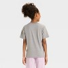Girls' Short Sleeve Oversized Rose Graphic T-Shirt - Cat & Jack™ - Gray - 3 of 4