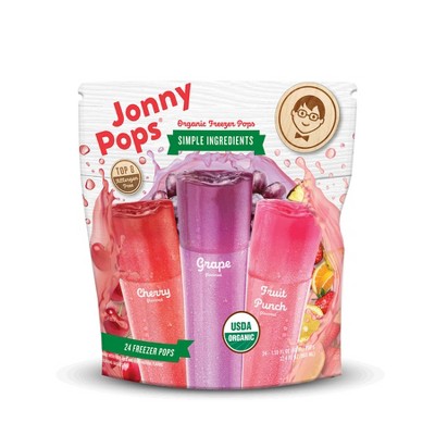 Jonny Pops Organic Freezer Pops - 24ct