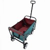 CAVINAS Collapsible Foldable Wagon Cart with 3pcs Plastic Liner Bag, Lightweight Beach Cart for Camping, Shopping, Sports - 2 of 4