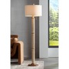 Barnes and Ivy Santiago Modern Country Cottage 65" Tall Standing Floor Lamp Column Pull Chain Brown Hammered Finish Living Room Bedroom House Reading - 2 of 4