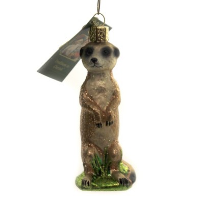 Old World Christmas 4.25 In Meerkat Ornament Underground Burrow Tree Ornaments