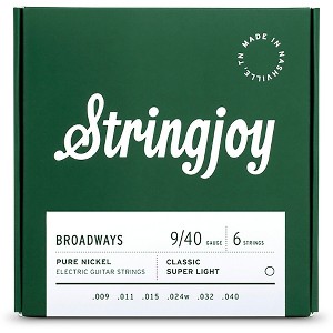 Stringjoy Broadways Pure Nickel Electric Guitar Strings - 1 of 1