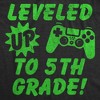 Youth Funny T Shirts Leveled Up to 5th Grade Sarcastic Video Game Graphic Novelty Graduation Tee for Kids - Crazy Dog Youth T Shirt For Gamers - 2 of 4
