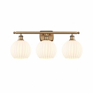 White Venetian - 3 Light Bath Vanity In Modern Style-11 Inches Tall and 28 Inches Wide - 1 of 1