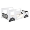 Vynxaria Twin Size Classic Car-Shaped Platform Bed with Wheels - Fun & Durable Design - 4 of 4