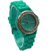 Olivia Pratt Every Day Thin Band Silicone and Rhinestones Colorful Women Watch - 3 of 4
