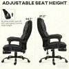 High Back Office Chair with Footrest and Recline, Adjustable Height Executive Swivel Task Chair for Home Workspace -3irtyhousy - 2 of 4