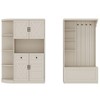 Tiramisubest Hall Cabinet with Storage - Left/Right Design Sideboard with 4 Hooks, Multifunctional Entryway Organizer - 4 of 4