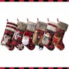 Family Fireplace Hanging Xmas Stockings 6 Pack Buffalo Red Plaid Soft Faux Large 20 Inches Holiday Decorations - 3 of 4