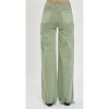 Women's High Rise Wide Leg Frayed Hem Pants - RISEN - 2 of 4