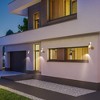LNC Charonefos 1-Light Mid-Century Modern Cylinder Outdoor Wall Lights, White/Black, 10"/11.4" - 4 of 4