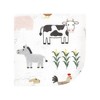 Hudson Baby Flannel Cotton Washcloths, Cute Farm 12 Pack, One Size - 3 of 4