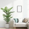 5.2FT Artificial Areca Palm Plant, Faux Tropical Dypsis Lutescens Tree, Potted, UV Resistant, Set of 2 - 4 of 4