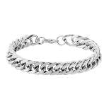 Men's West Coast Jewelry Stainless Steel Curb Link Chain Bracelet (8")