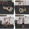 2000 Lbs Power Cage for Home Gym with Cable Cross-Over System, LAT Pull Down Workout Strength Training Weight Cage for Multiple Functions, Exercise - 3 of 4