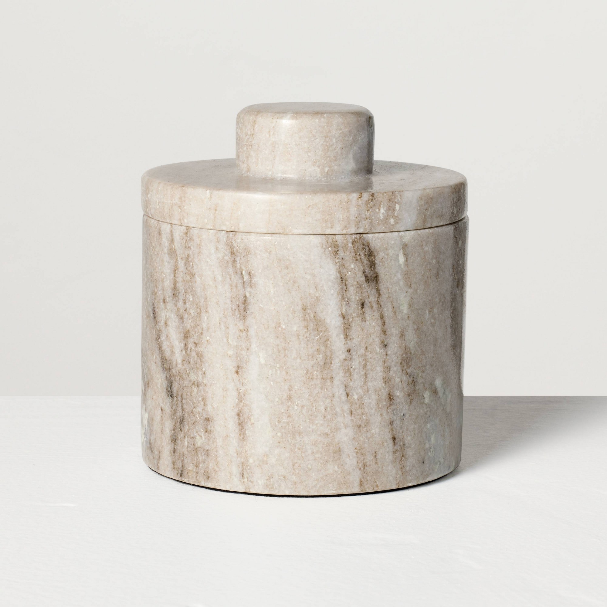 Hearth & Hand Marble Butter Keeper Warm Gray