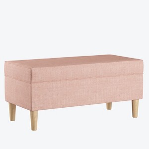 Jaxson Storage Bench Zuma Rose Quartz Furniture - Skyline Furniture, Adult Unisex, Zuma Pink Quartz