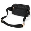 ELLE Luggage Compass 1.6L Vegan Leather Monogram Crossbody Bag - Black - 4 of 4