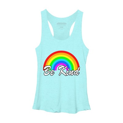 Adult Design By Humans Be Kind Autism Awareness Rainbow Choose Kindness By Racerback Tank Top