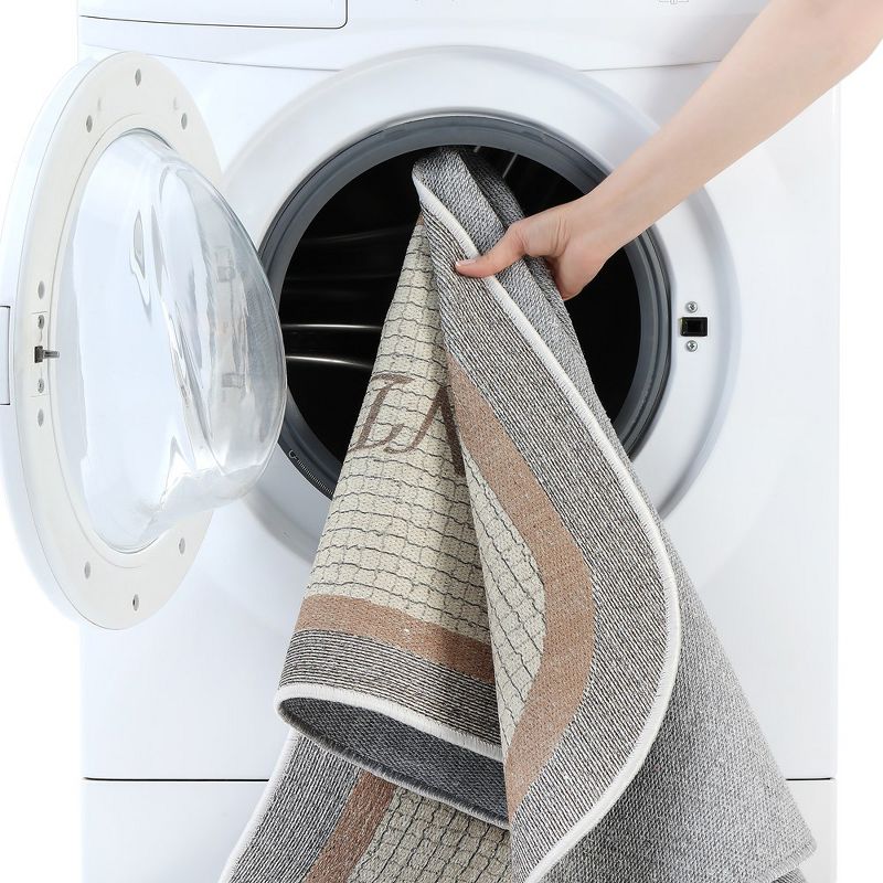 Sussexhome Non Skid Cotton Washable Laundry Room Indoor Runner Rug, 20" x 59", 2 of 11