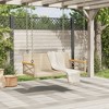 vidaXL Swing Bench Beige 42.9"x24.4"x15.7" Poly Rattan - 3 of 4