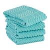 Design Imports Aqua Chevron Luxury Barmop Set/4 - 2 of 4