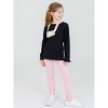 RuffleButts Girls Ruched Bow Leggings - 3 of 4