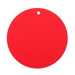 Unique Bargains Flexible Round Shaped Silicone Trivet Mats for Kitchen Table - 1 of 4
