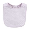 Hudson Baby Infant Girl Cotton Bibs, Tea Party, One Size - 4 of 4
