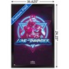 Trends International Marvel Thor: Love and Thunder - Vaporwave Framed Wall Poster Prints - 3 of 4