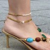 Pompeii3 Eden 5mm Freshwater Pearl Anklet 18k Gold Plated 9" with 1.5" Extender - 2 of 4