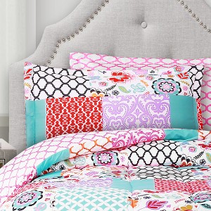 5pc Twin XL Patchwork Brookdale Comforter Set -Lush Decor, Size: TWIN EXTRA LONG