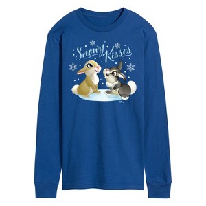 Men's - Disney - Christmas - Snowy Bunny Kisses Long Sleeve Graphic T-Shirt - 1 of 4