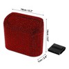 Unique Bargains Car Trash Can Rhinestones Hanging Car Door ABS Trash Bin Red Black 1 Pcs - 4 of 4